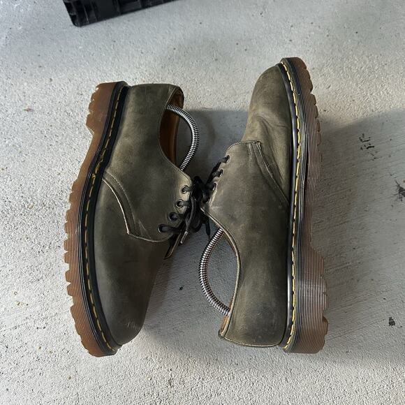 Dr. Martens Made in England Dusty Green Leather Oxford Shoes Men’s UK 10 US 11 main image 8
